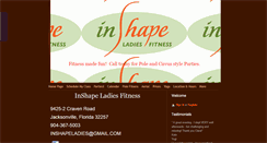 Desktop Screenshot of inshapeladiesfitness.com